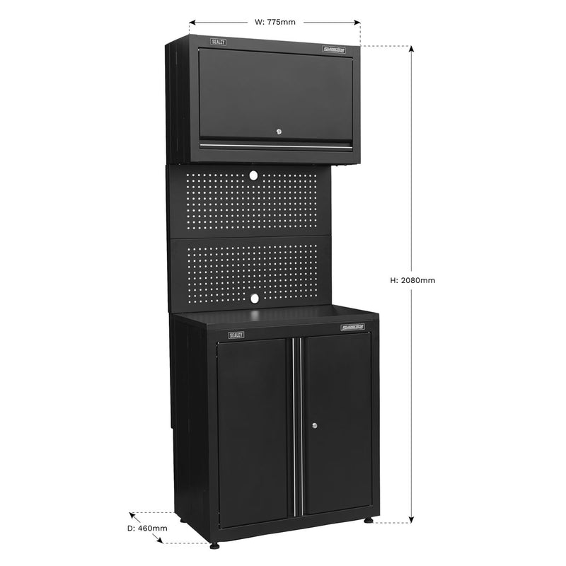 Rapid-Fit 2 Door Cabinet & Wall Cupboard