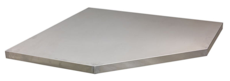 Stainless Steel Worktop for Modular Corner Cabinet 865mm