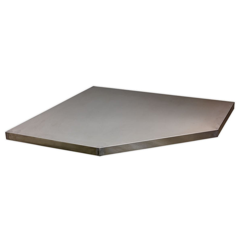 Stainless Steel Worktop for Modular Corner Cabinet 865mm