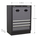 Sealey Superline PRO&reg; Modular Reel Cabinet 3 Drawer 680mm APMS63