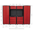 Sealey American PRO&reg; Storage System 2.6m APMS80COMBO2