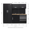 Sealey Premier&trade; Storage System with Hardwood Worktop 2.48m APMSCOMBO1W