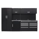 Sealey Premier&trade; Storage System with Stainless Worktop 3.26m APMSCOMBO2SS
