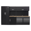 Sealey Premier&trade; Storage System with Hardwood Worktop 3.26m APMSCOMBO2W