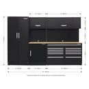 Sealey Premier&trade; Storage System with Hardwood Worktop 3.26m APMSCOMBO2W