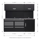 Sealey Premier&trade; Storage System with Stainless Worktop 2.33m APMSCOMBO4SS