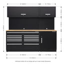 Sealey Premier&trade; Storage System with Hardwood Worktop 2.33m APMSCOMBO4W