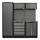 Sealey Superline PRO&reg; Storage System with Stainless Worktop 1.96m APMSSTACK02SS