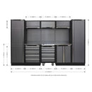 Sealey Superline PRO&reg; Storage System with Stainless Worktop 3.24m APMSSTACK03SS