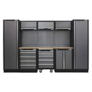 Sealey Superline PRO&reg; Storage System with Wood Worktop 3.24m APMSSTACK03W