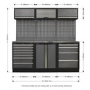 Sealey Superline PRO&reg; Storage System with Stainless Worktop 2.04m APMSSTACK07SS