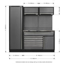 Sealey Superline PRO&reg; Storage System with Stainless Steel Worktop 1.96m APMSSTACK09SS