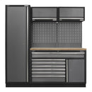 Sealey Superline PRO&reg; Storage System with Pressed Wood Worktop 1.96m APMSSTACK09W