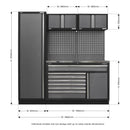 Sealey Superline PRO&reg; Storage System with Stainless Steel Worktop 1.96m APMSSTACK10SS
