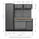 Sealey Superline PRO&reg; Storage System with Pressed Wood Worktop 1.96m APMSSTACK10W