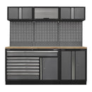 Sealey Superline PRO&reg; Storage System with Pressed Wood Worktop 2.04m APMSSTACK11W