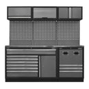 Sealey Superline PRO&reg; Modular Storage System Combo with Stainless Steel Worktop APMSSTACK14SS