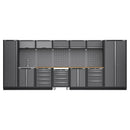 Sealey Superline PRO&reg; Storage System with Pressed Wood Worktop 4.92m APMSSTACK17W