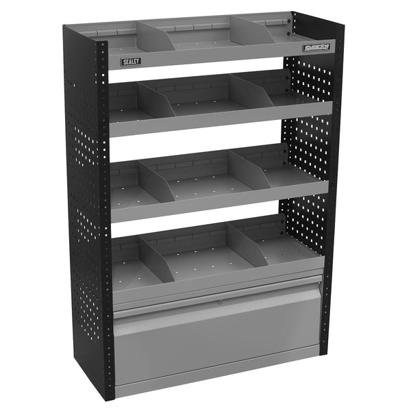 Sealey Superline PRO&reg; Modular Flat Shelf Van Storage System APMSVCOMBO1