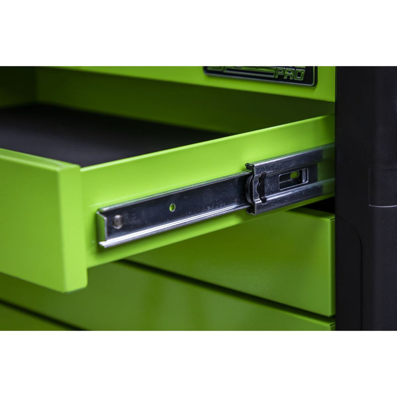 Topchest & Rollcab Combination 11 Drawer Push-To-Open - Green