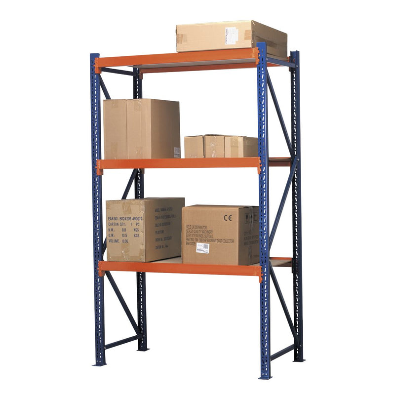 Heavy-Duty Shelving Unit with 3 Beam Sets 900kg Capacity Per Level