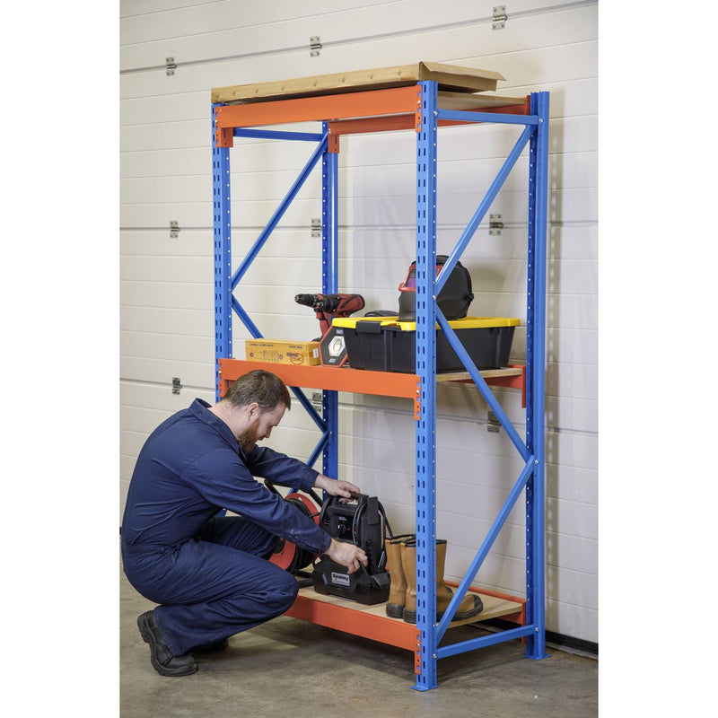 Heavy-Duty Shelving Unit with 3 Beam Sets 900kg Capacity Per Level