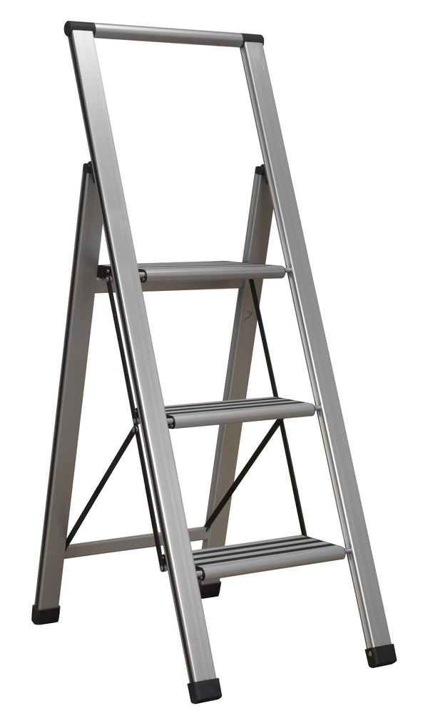 Aluminium Professional Folding Step Ladder 3-Step 150kg Capacity