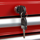 Sealey Superline PRO&reg; Topchest, Mid-Box Tool Chest & Rollcab Combination 14 Drawer - Red APSTACKTR