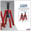 Sealey Premier Axle Stands (Pair) 10 Tonne Capacity per Stand AS10