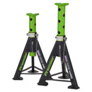 Sealey Premier Axle Stands (Pair) 6 Tonne Capacity per Stand - Green AS6G