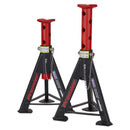 Sealey Premier Axle Stands (Pair) 6 Tonne Capacity per Stand - Red AS6R