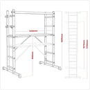 Sealey Scaffold Ladder 4-Way Aluminium - EN 131 ASCL2