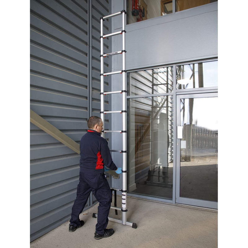 Aluminium Telescopic Ladder 11-Tread EN 131