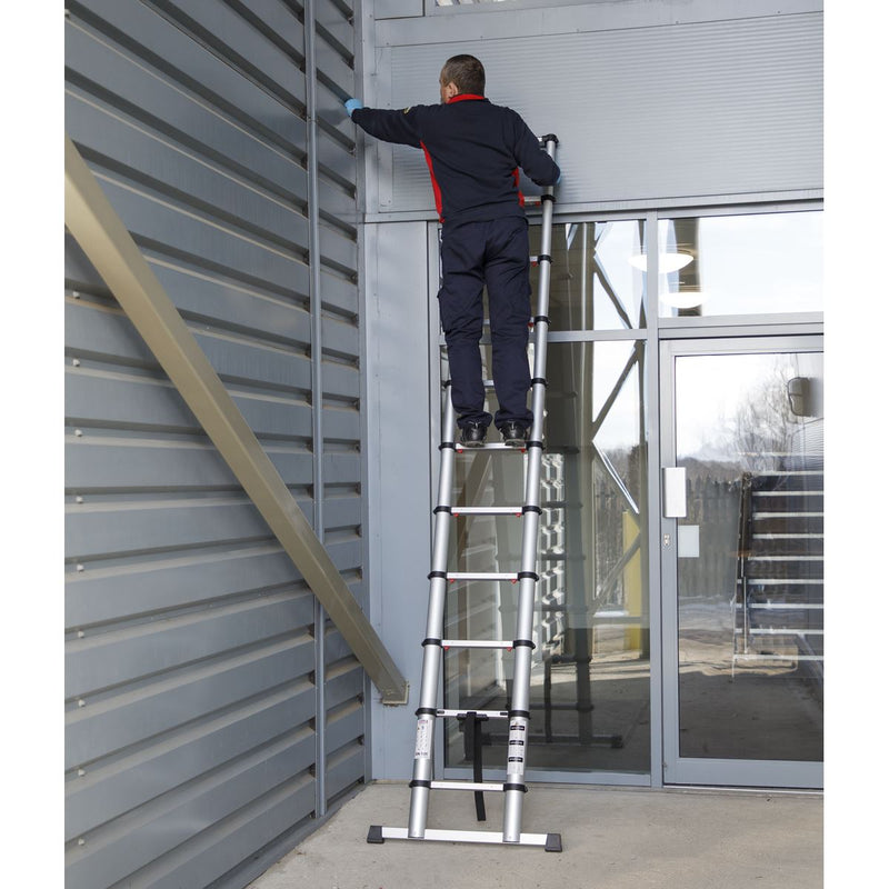 Aluminium Telescopic Ladder 11-Tread EN 131