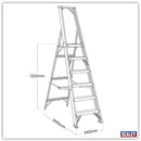 Sealey Industrial Step Ladder 6-Tread Aluminium - EN 131 AXL6