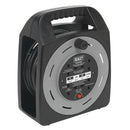 Sealey 25m Box Type Cable Reel with Thermal Trip 4 x 230V BCR25CB