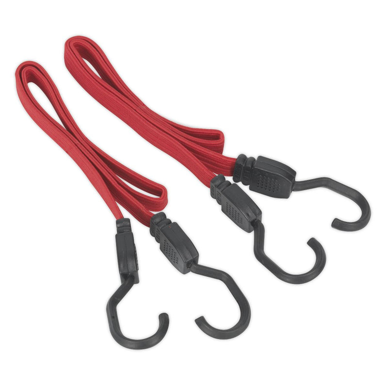 Sealey Flat Bungee Cord Set 2pc 760mm BCS17