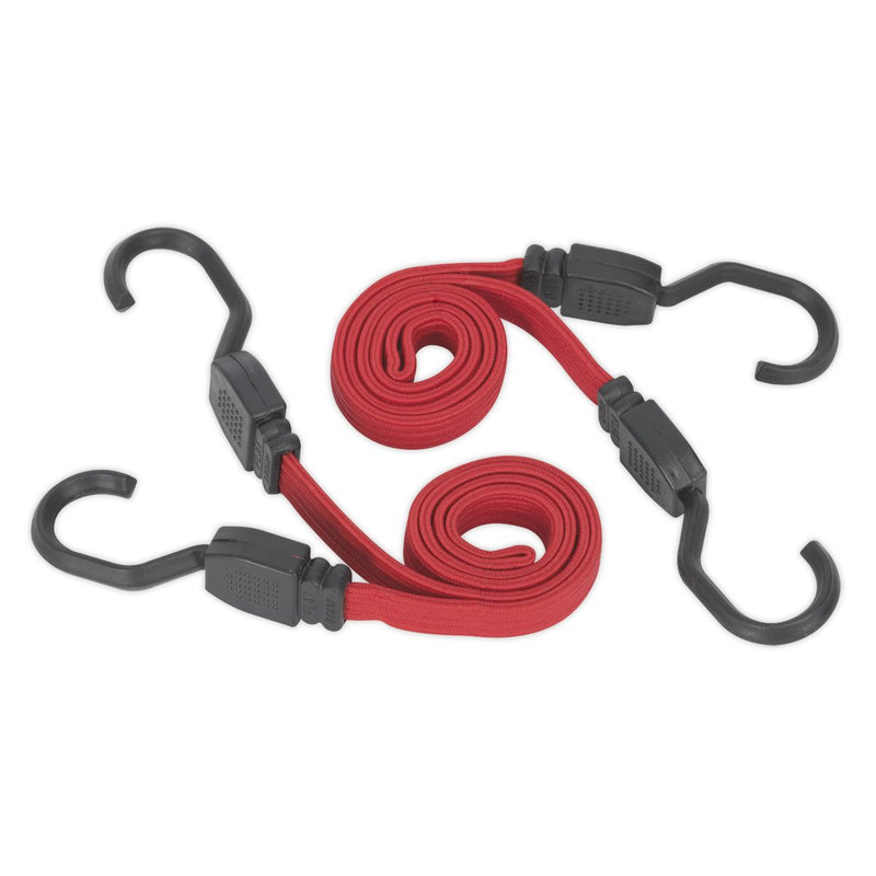 Sealey Flat Bungee Cord Set 2pc 760mm BCS17