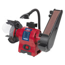 Sealey 150mm Bench Grinder with 50mm Belt Sander & Worklight 250W/230V BG150BS