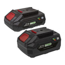 Sealey SV20 Series Power Tool Battery 20V 2Ah & 4Ah - Pack of 2 BK24