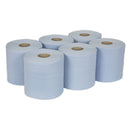 Sealey 2-Ply Embossed Blue Paper Roll 150m - Pack of 6 BLU150