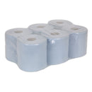 Sealey 2-Ply Embossed Blue Paper Roll 150m - Pack of 6 BLU150