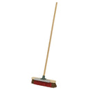 Sealey Heavy-Duty Stiff/Hard Bristle Broom with Scraper 16"(405mm) BM16SC