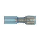 Sealey Heat Shrink Push-On Female Terminal 6.4mm, Blue - Pack of 25 BTSPF25