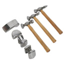 Sealey Drop-Forged Panel Beating Set with Hickory Shafts 7pc CB507