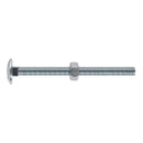 Sealey Zinc Plated Coach Bolt & Nut M6 x 75mm, DIN 603 - Pack of 100 CBN675