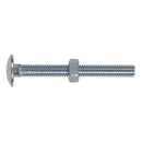 Sealey Zinc Plated Coach Bolt & Nut M8 x 75mm, DIN 603 - Pack of 50 CBN875