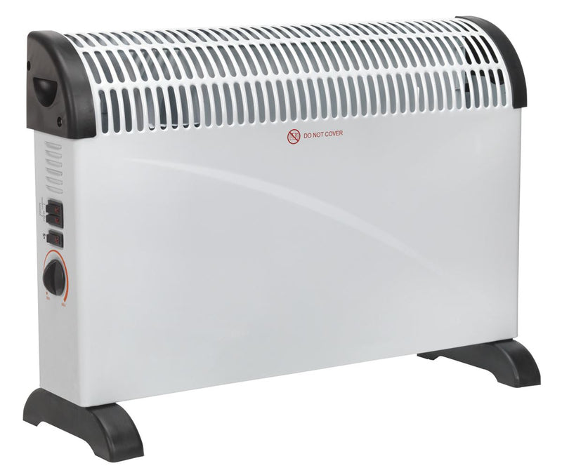 Sealey Convector Heater with 3 Heat Settings Thermostat & Turbo Fan 2000W CD2005T