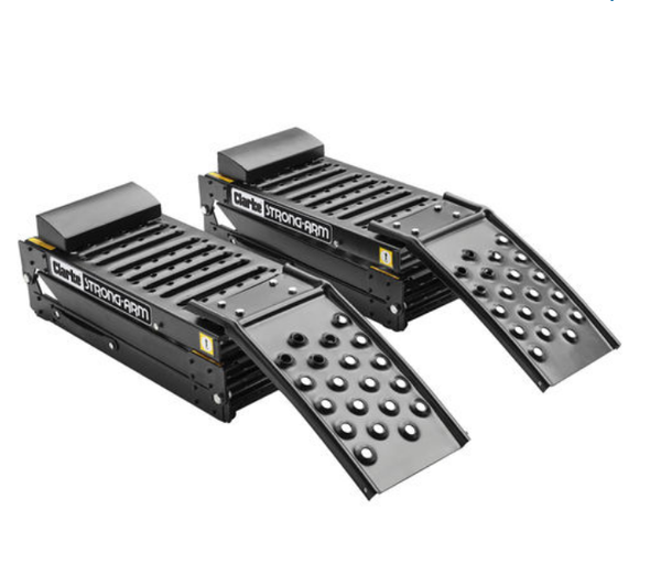 CLARKE LOADING RAMP FOLDING STEEL RAMPS TRAILER PAIR QUAD BIKE VAN 500KG CFSR500