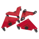 Sealey Corner Transport Dollies 150kg Capacity - Set of 4 CM4
